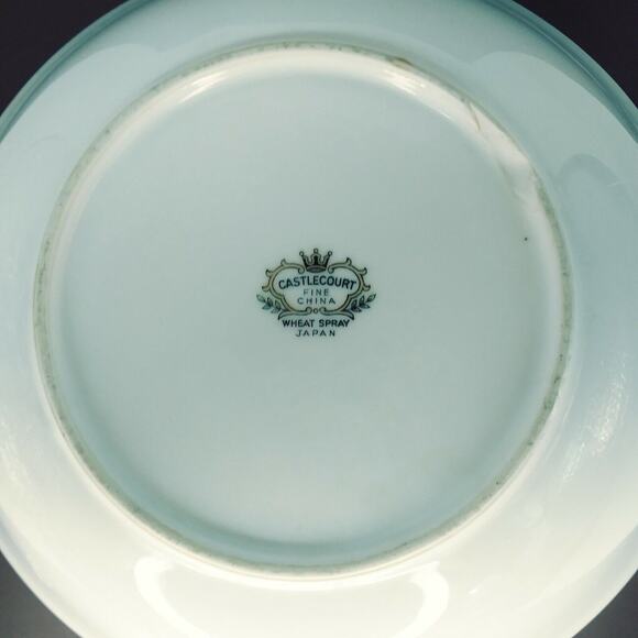 Vintage Serving Bowl Dish 9" Castlecourt Wheat Spray Retro Kitchen Decor - Picture 11 of 11